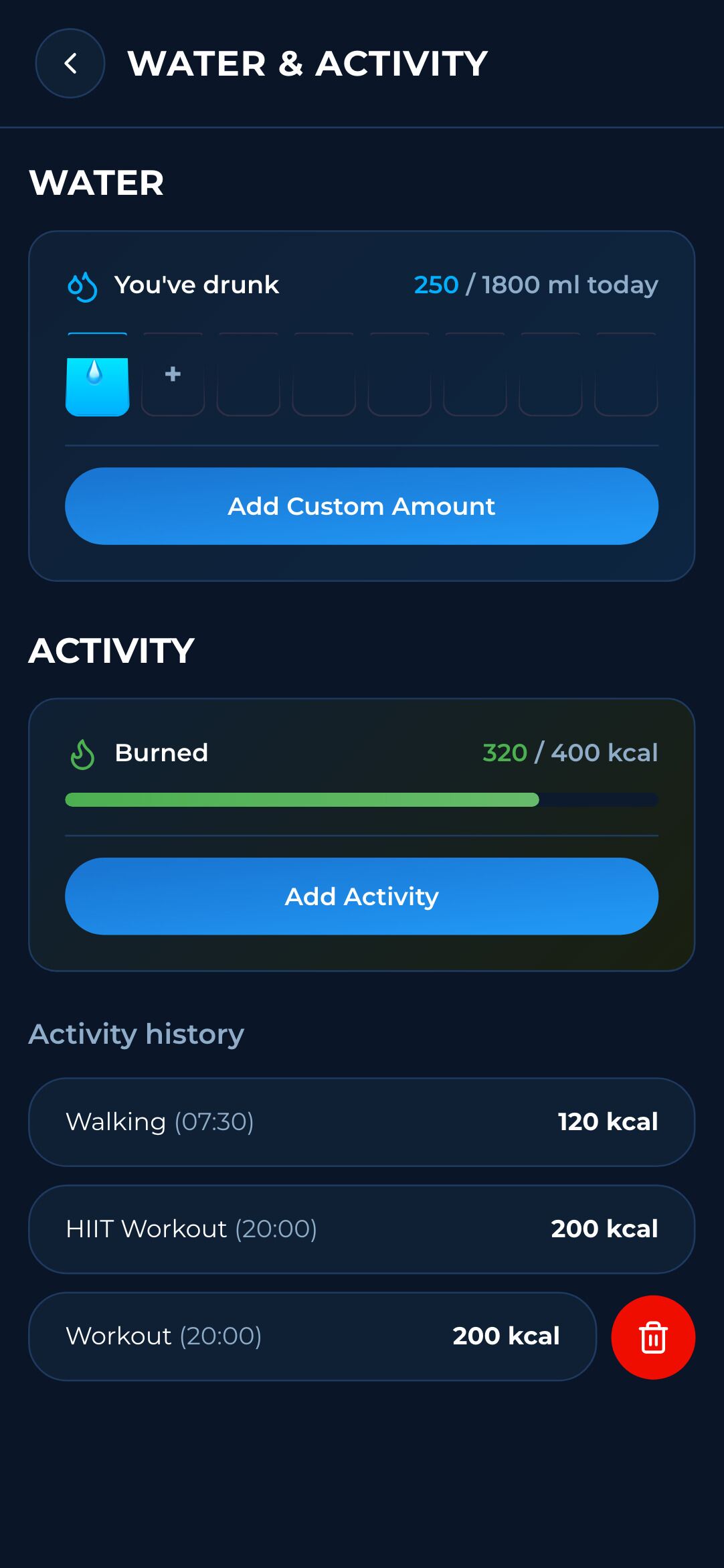 Calories X-Track screenshot 7